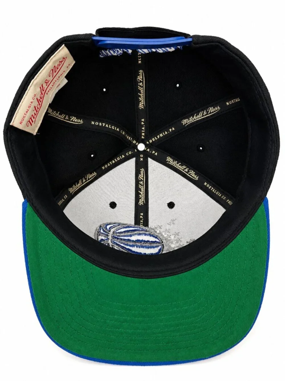 Mitchell & Ness Orlando Magic Hardwood Classics Snapback Hat Black Blue